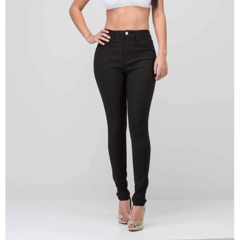 🟠NWT LOVER BRAND High-Waisted Stretch Skinny Jeans in Black SMALL